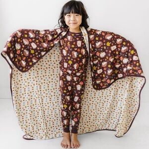 Little Sleepies Happy Hedgehogs Blanket